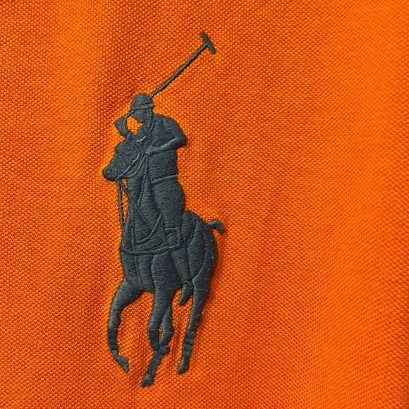 Polo Ralph Lauren Orange/Royal Blue Polo Rider & 🐎 logo size 2XLT tall Edition! - Picture 3 of 8